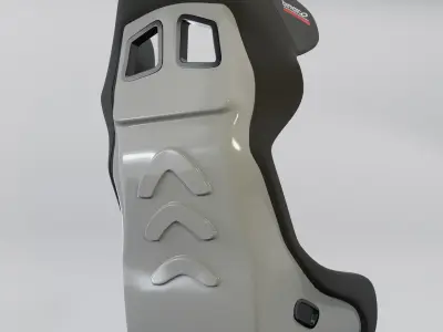 Bimarco Dynamic Racing Bucket Seat Black 3D model