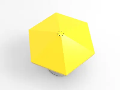 Four Seasons Parasol Low-poly 3D model