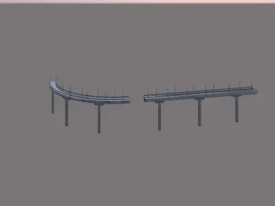 bridge road Free 3D model