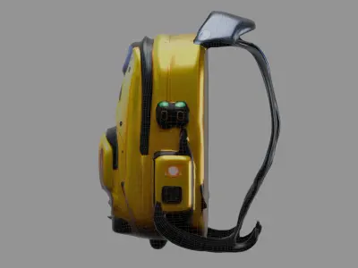 Stylized Backpack BP23 Low-poly 3D model