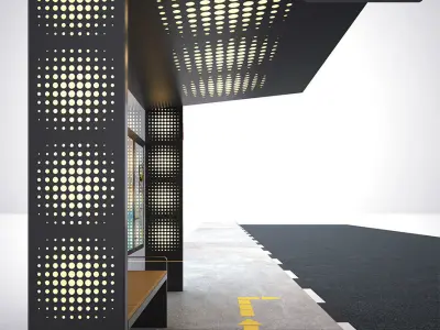 TAXI SHELTER Free 3D model