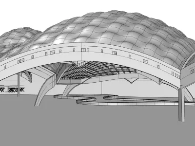 BEATFUSE OBRA Architects Pavilion New York Moma PS1 Low-poly 3D model