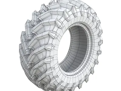 Wheel tractor tire 3D print model