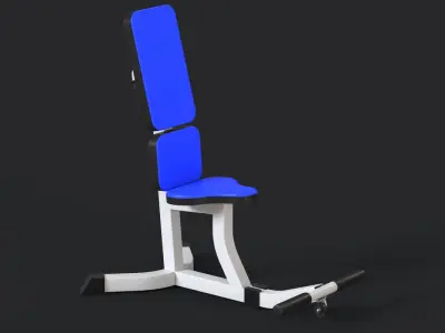 Gym Weight Bench 3D model