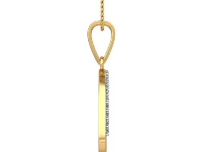 Solitaire Women HEART Pendant 3dm STL OBJ FBX Renders Details 3D print model buy