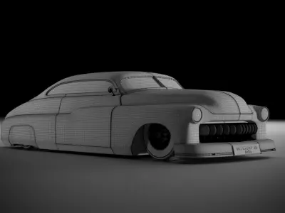 Custom Mercury 1959  hotrod 3D car model  3D model