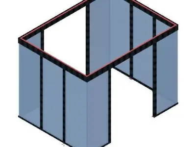 3D PORCH glazing design  3D print model