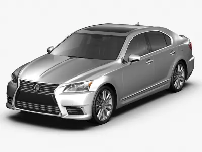 Lexus collection ls sedan 3D Model Pack