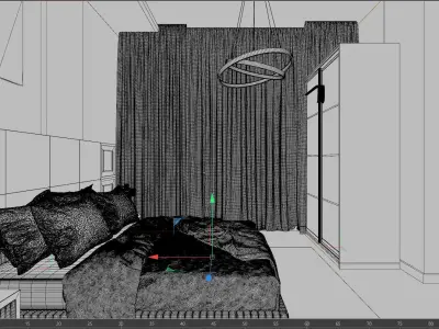 Bedroom design 3D model