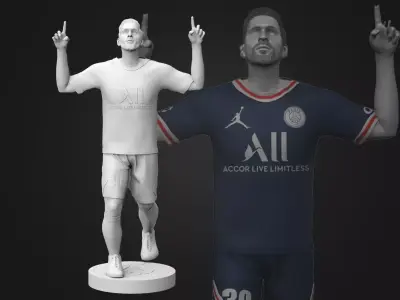 Messi 3D Printable 4 3D print model