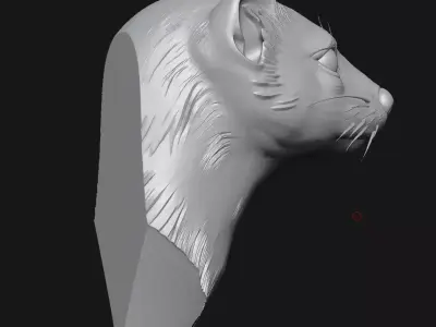 mink sculpture 3D print model