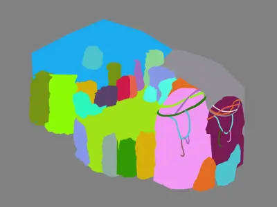 Stone Fallen Land - Shore 01 3D model