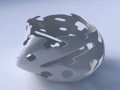 Bowl helix with smooth cuts 3D print model