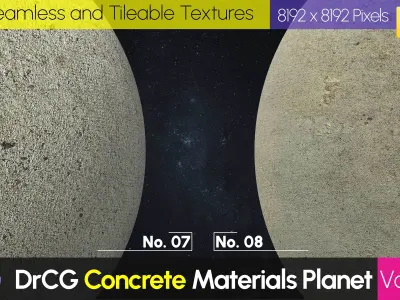 40 PBR Concrete Material 8K  Concrete Planet Vol 02 Texture