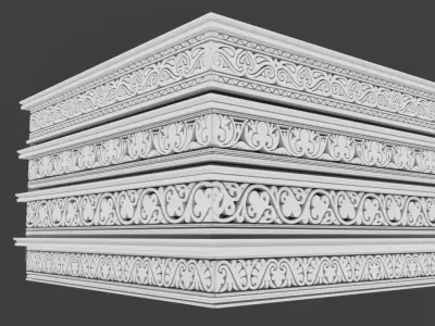 Ceiling 3D model style Arabic morocco ceiling 3D model