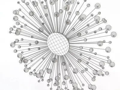 Iron Werks Dazzle Wall Sculpture 3D model