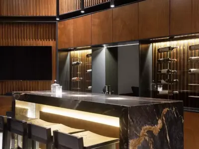 Luxury private House Bar and TV Room 3D model