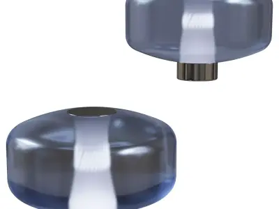 Glass Table Lamp Low-poly 3D model