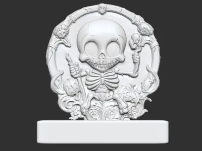 skull decoration  3D print model