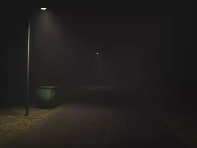 Night Street Free low-poly 3D model