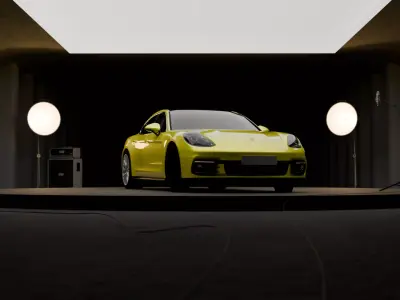 Porsche Panameras 3D model