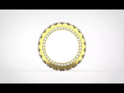 The Eternity jewelry stl 3d Ring model rr0015 3D print model