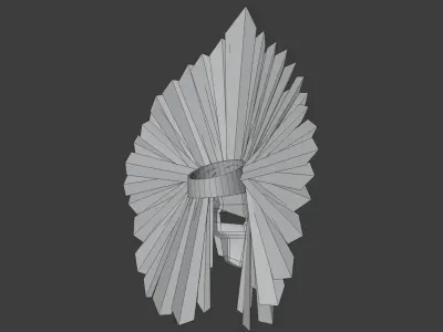 Ethnic mask Low-poly 3D model