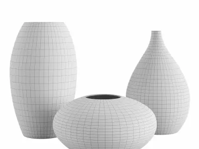 Handmade NCYP vases 3D model