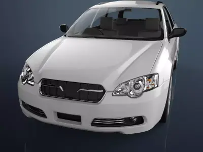 Sedan car 3D model