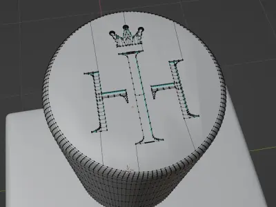 Henry Hemans Perfume Bottle 3D Model Free Blender Free low-poly 3D model