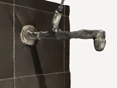 Faucet on a Wall 3D print model