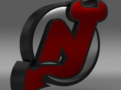 New Jersey Devils Logo 3D model