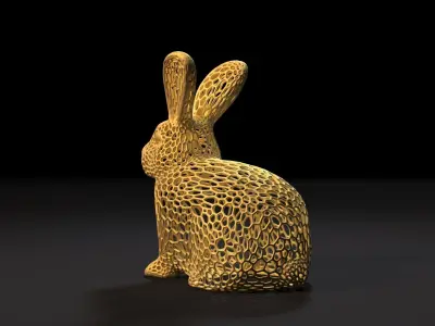 Rabbit Voronoi 3D print model