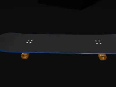Low polySkate Free low-poly 3D model