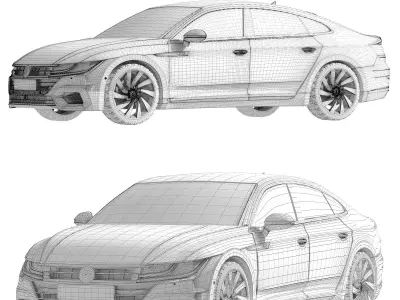 Volkswagen Arteon 2021 R-line 3D model