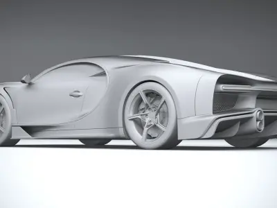 Bugatti Chiron  3D model by mcgregordenices