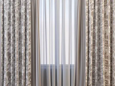 Set 71 Curtains 3D model