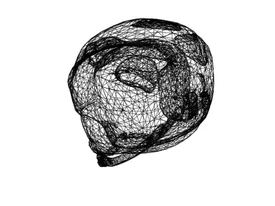 Ski Helmet 3D Model STL FBX OBJ  Digital Download 3D print model