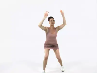 Yearn 11E Volleyball Overhead Sports Woman Low-poly 3D model