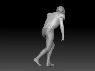 NFL PLAYER WIDE RECEIVER 3D print model