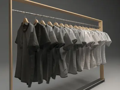 Clothing Rack 3D model
