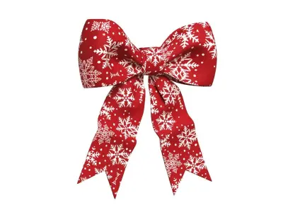 Christmas Bow Ribbon 30 Low-poly 3D model