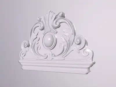 Decorative complex door lock decoration pattern decoration 3D model