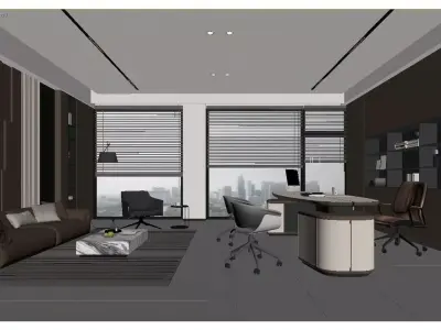 Modern Office Space 3D model