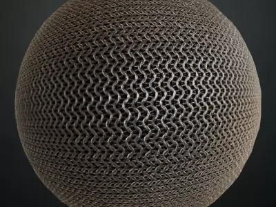 Woven Chainmail Texture PBR Seamless Texture