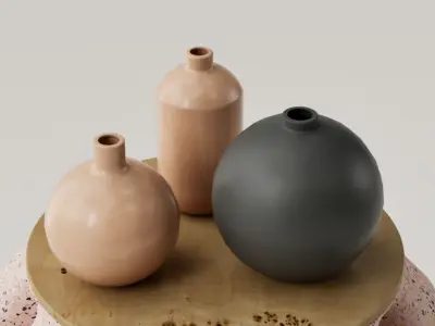 SET JARRONES DECORATIVOS - FLOREROS - VASOS 3D print model