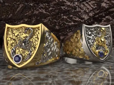 scorpion ring 3D print model