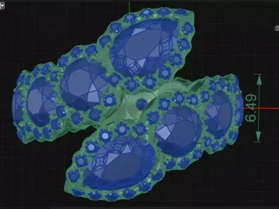 luxury Ring tension 3D print model