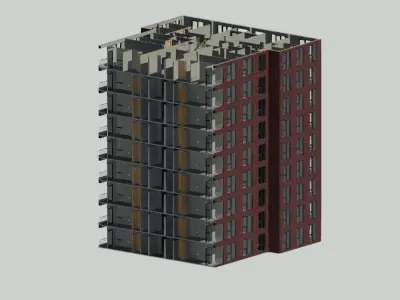 Apartment Modelling Revit 3D model