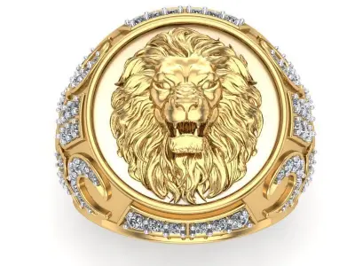 Lion Man Ring - 230722 3D print model